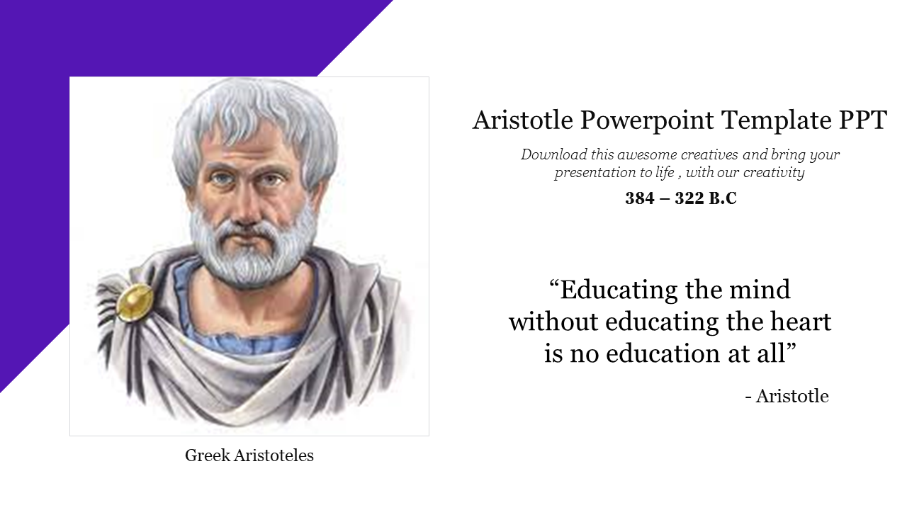Aristotle Powerpoint Template PPT